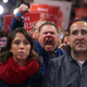 Supporters cheer for then-Republican presidential nominee Donald Trump during a campaign rally at the Freedom Hill Amphitheater in Sterling Heights, Mich., on Nov. 6, 2016.
Chip Somodevilla/Getty Images